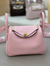 Sakura Rose Pink Mini Structured Box Bag With Pebbled Grain Texture, Golden Twist Lock And Wide Matching Shoulder Strap